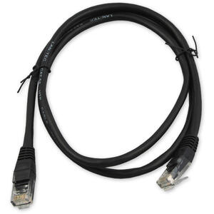 PC-600 C6 UTP/0,5M - černá - propojovací (patch) kabel - 1