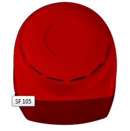 SF 105 - červená - vnitřní siréna a maják