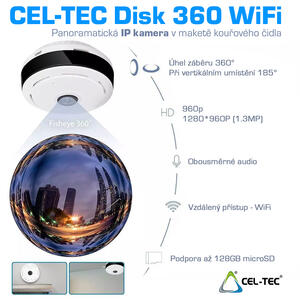Kamera Disk 360 Wi-Fi - panoramatická IP kamera - 1