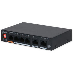 PFS3006-4GT-60-V2 - PoE switch 6/4, 4x Gb PoE/2x Gb LAN, 60W