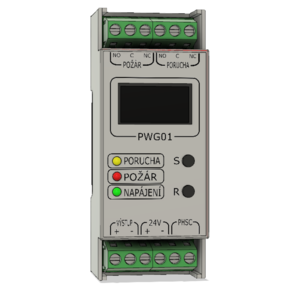 PWG 1 DIN - vyhodnocovací jednotka teplotního kabelu