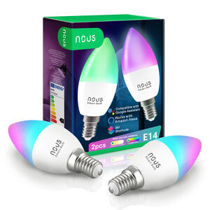 NOUS Smart Bulb P4 (2-pack) - Chytrá žárovka RGB E14  4,5W Tuya - 1