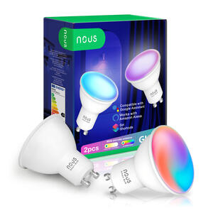 NOUS Smart Bulb P8 (2-pack) - Chytrá žárovka RGB GU10 4,5W Tuya - 1