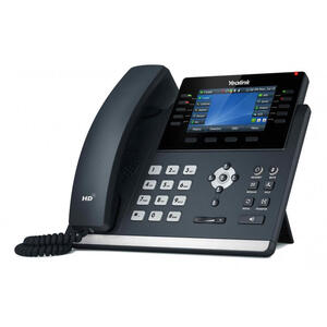 SIP-T46U - Yealink IP telefon, PoE, 4,3" bar. LCD, 27 prog.tl., GigE, 2x USB