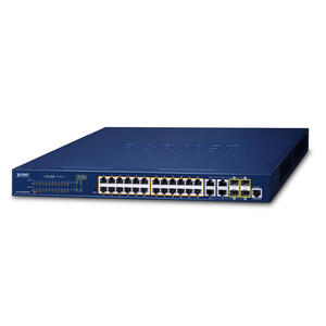 GS-4210-24PL4C - switch 1G 24x PoE (802.3at) až 430W + 4x 1Gb TP/SFP, MNG