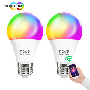 NOUS Smart Bulb P3 (4-pack) - Chytrá žárovka RGB E27 9W Tuya - 2
