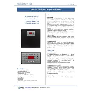 PS-BOX-13V5A18Ah+LCD - zálohovaný zdroj v boxu s detekcí poruch - 3