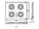 FU.P600.004 - ventilační jednotka, 4 ventilátory, h600 - 3/3