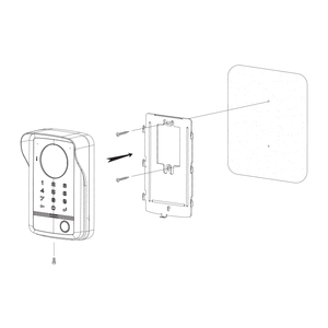 DRC-40DK - dveř. stan., 1 tl., CVBS, kód, RFID, povrch. - 4