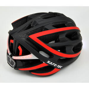 TYR Black red S - chytrá helma na kolo - 4