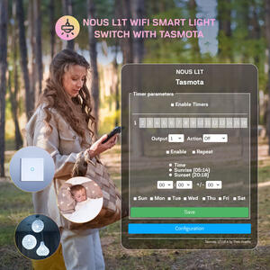 Touch Switch NOUS L1T Tasmota - Vypínač nástěnný 1 Tasmo - 4