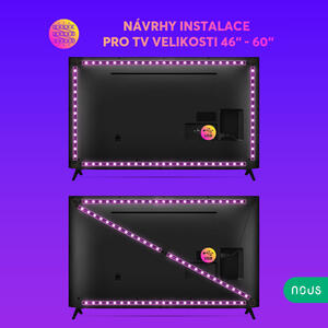 Smart RGB 2m TV Led Strip Nous F7 - Chytrý LED pásek RGB Tuya - 5