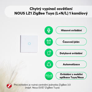 Touch Switch NOUS LZ1 Zig - Vypínač nástěnný 1 Zig - 5