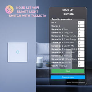 Touch Switch NOUS L1T Tasmota - Vypínač nástěnný 1 Tasmo - 6